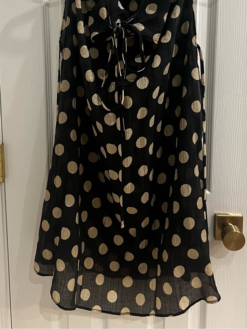 JCREW - NWT Swim Cover-Up - Crinkle side-tie dress in dot print. XXS - Picture 6 of 6